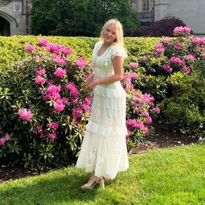 NWT LoveShackFancy Rinny Maxi Dress Sz 2